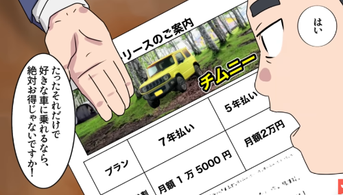カーリースの料金の内実はこうなっている